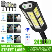 9900 lumens solar light high brightness motion sensor outdoor light