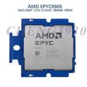 AMD EPYC 9965 192 core 384 threads 2.25GHz-3.7GHz 500w CPU processor No lock