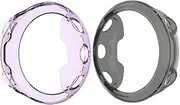 Case intended for Garmin Swim 2 Bands, Shock-Proof Scratch-Resistant Protective Band Cover Case intended for Swim 2 Smartwatch (Purple,Black)