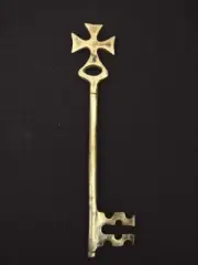 Key Big Large Antique Vintage Style old Brass Skeleton Key Home Office Decor