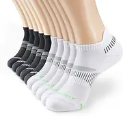 [MONFOOT] Women's and Men's 3-10 Pack Pickleball Tennis Running Athletic Cushioned Socks