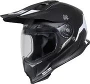 Just1 J14-F Elite Motocross Helmet, black-white, Size S for Men Black White