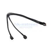 MINI SlimSAS SFF-8654 8i 4.0 to 2X SAS SFF-8643 server connection Cable 50cm