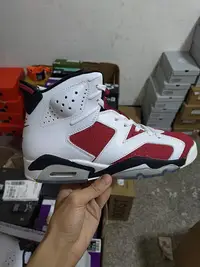 在飛比找Yahoo奇摩拍賣-7-11運費0元優惠優惠-【阿明運動舘】真氣墊Air Jordan AJ6 “Carm