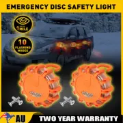 2x Car LED Road Emergency Flares Flashing Warning Safety Beacon Light Strobe