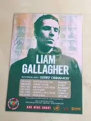 LIAM GALLAGHER - OASIS - 2019 Australia Tour SIGNED AUTOGRAPHED Poster - NEW!