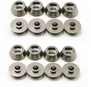 16Pcs Metal Connecting Rod Screw Gasket Shim Washer Rest for C14 C24 C34 C44 MN D90 D91 D99S RC Car,Grey