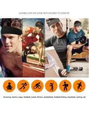 New Sweatband for Men & Women - Elastic Sport Hairbands, Yoga Headbands & Headw