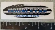 Doubletap Ammunition Ammo Thin Blue Line Vinyl Decal Sticker Shot Show OEM