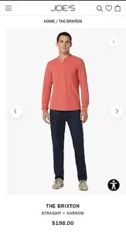 NWT Joe’s Jeans THE BRIXTON STRAIGHT + NARROW Dark Wash Men’s Size 31 MSRP $198