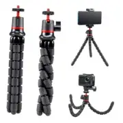 Action Camera Accessories Kit Compatible with Flexible Selfie Stick Tripod