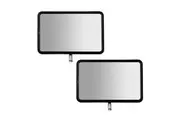 Manan 2Pcs Side Mirrors Left Right Toyota Black