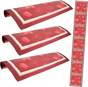 BEBEMOKO 10 Sheets Christmas Wrapping Papers Kraft Paper Delicate Patterns Present Wrapping
