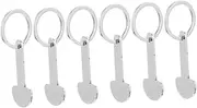 [Minkissy] 6pcs Shopping Trolley Tokens Key Ring Metal Coin Keychain Durable Portable Cart Tokens for Grocery Carts Easy to Use Design Practical