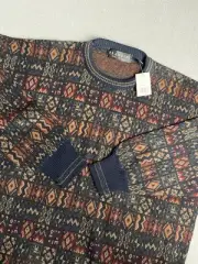 Brandini Sweater Men’s XL Wool blend Long Sleeve Made in Italy Cosby Grandpa