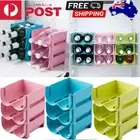 Stackable Fridge Organiser Wine Beer Bottle Rack Kitchen Space Saving Can Holder