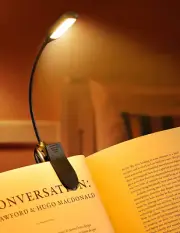 Quality LED Reading Book Light With Flexible Clip USB Rechargeable Lamps For Rea