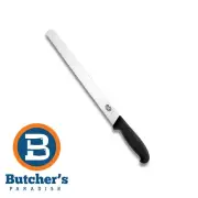 Victorinox Swiss Fibrox Slicing Carving Round Tip Knife 30cm Serrated Blade