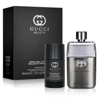 在飛比找PChome24h購物優惠-Gucci 罪愛男性淡香水禮盒(淡香水90ml+體香膏70g