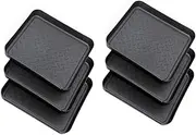 JUMPLAWN 6pcs Indoor Boots Tray Shoe Boot Organizers for Hallway Outdoor Use Easy to Clean Keeps Entryway Tidy Design