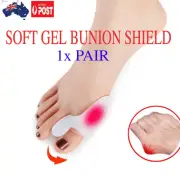 2X Silicone Gel Toe Relax Corrector Stretcher Bunion Separator Relief Pain