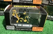 Norscot Construction Mini’s Die-Cast Cat 420E Backhoe Loader Scale Model, NIB