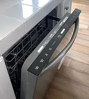 IQ Labs Dishwasher Door Prop Opener - Keeps Door Open, Facilitates Air Circulation, Black Plastic, Freestanding, Add-on Installation