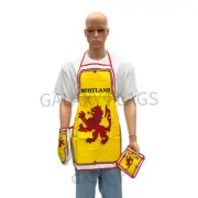 Scotland Lion Flag Kitchen & BBQ 3pc Set w/Apron Oven Mitt Potholder Scotland