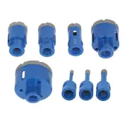 LABLT 8pcs Diamond Drilling Bits Beveling Porcelain Tile Marble Grinder Hole Saw