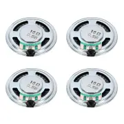 4 Pcs 0.5W 16 Ohm Small Speakers Metal Shell Round Internal Micro Magnet Speaker