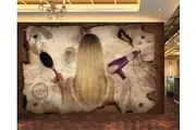 3D Home Wallpaper Hair Salon 231 ACH Wall Murals Self-adhesive Vinyl Wallpaper Murals