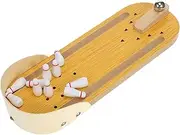Toyvian Mini Desktop Bowling Game Set Interactive Educational Toy for Boys and Girls Tabletop Fun for Family Improves Coordination and Math Skills Desk Game