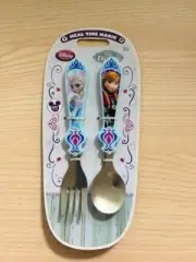 Disney Metal Time Magic Frozen Childs Flatware Set Spoon and Fork