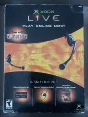 SEALED NEW Xbox Live Starter Kit 12 Month Subscription, Head Set Crimson Skies
