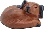 Handcrafted Labrador Resin Cremation Dog Urn - Dog Statue for Ashes, Memorial Keepsake Figurine for Home Decor, Living Room, Office, and Gifts (6.3 x 6.7 x 4.3 inches)