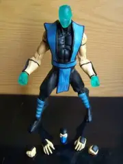 Mortal Kombat SUB ZERO Infinite Concepts 8.5" Custom OOAK Ice Aqua Head/Hands