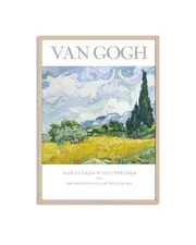 [Namly Design] Wheat Field with Cypresses Poster
