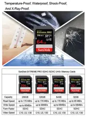 SanDisk Memory Card Camera Original SD card 8GB 16GB 32GB SDHC 64GB 128GB 256GB