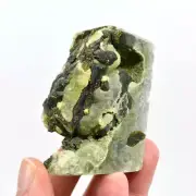 2.5in 158g Botryoidal Prehnite Epidote Crystal Tower, Namibia