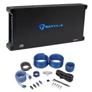 Rockville dB25 2800 Watt/700w RMS 2 Channel Car Amplifier+Amp Kit Loud!!