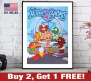 Muppet Babies Poster 18" x 24" Print Retro 80s Wall Art
