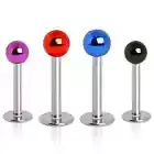 Piercing Ear Labret Balls Metallic