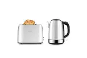 2pc Breville Electric The Breakfast Kettle and 2-Slice Toaster SS Set 900W