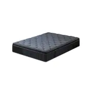 ECO LUX Euro-Top Mattress Bed Cooling Foam Comfortable Topper Bedding Charcoal