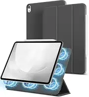 [GKABXY] Case for iPad Air 11 Inch M2 (2024), iPad Air 5th/4th Generation (2022/2020) 10.9 Inch, Strong Magnetic Trifold Stand Cover, Auto Sleep/Wake, Support Apple Pencil Pro/2nd/USB-C, Black
