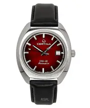 Certina DS-2 Swiss Made 25 Jewels Automatic Diver's Leather Strap Red Dial C024.407.17.421.00 200M Men's Watch