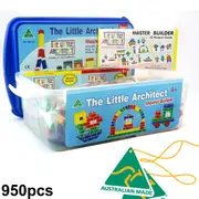 The Little Architect Kids Building Blocks Set 950pcs Master Builder Box