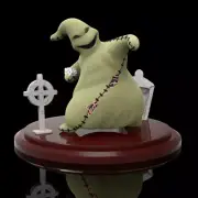 UNPAINTED Nightmare Christmas Oogie Boogie 3D Printed Model Kit 6" Tall (7-22)