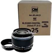 New OM SYSTEM M.Zuiko Digital 25mm F1.8 II Lens Micro Four Thirds Mount