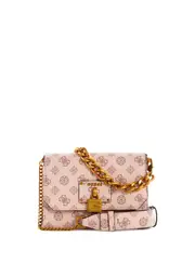 GUESS Women's Shell Logo Centre Stage Crossbody Bag in Pink One Size